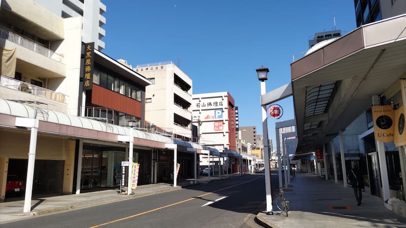 大黒屋仏壇店記事　大須仏壇通り写真