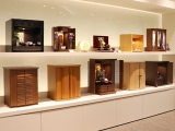 落ち着いた展示空間